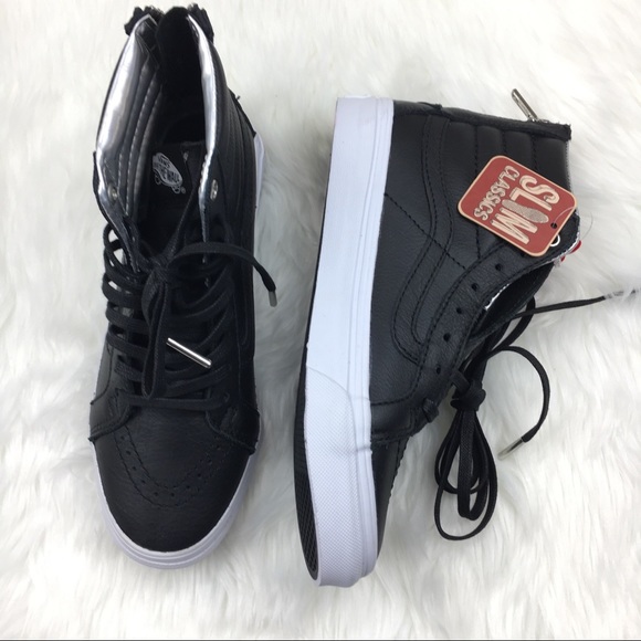 Vans Shoes - VANS SK8-Hi Slim Zip Hologram Black/True White 5.5